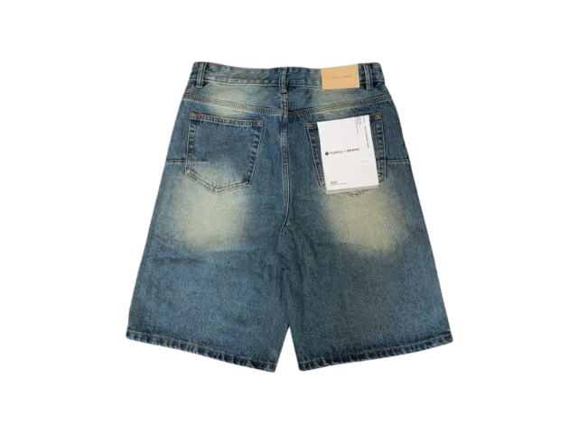 1:1 quality version Side Double Column Colorful Hot Drilling Denim Shorts 2 colors 28920223