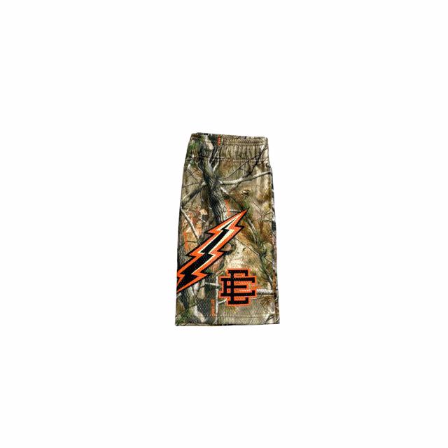 1:1 quality version Lightning & Dead Branches Print Mesh Shorts 3 colors 28893314
