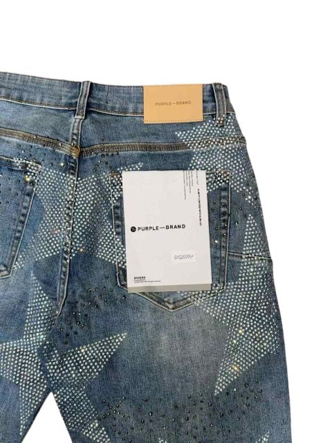 1:1 quality version Five-Pointed Star Galaxy Rhinestone Denim Shorts 2 colors 28920230
