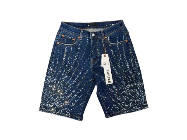 1:1 quality version Water Grass Star Dot Rhinestone Denim Shorts 2 colors 28920229