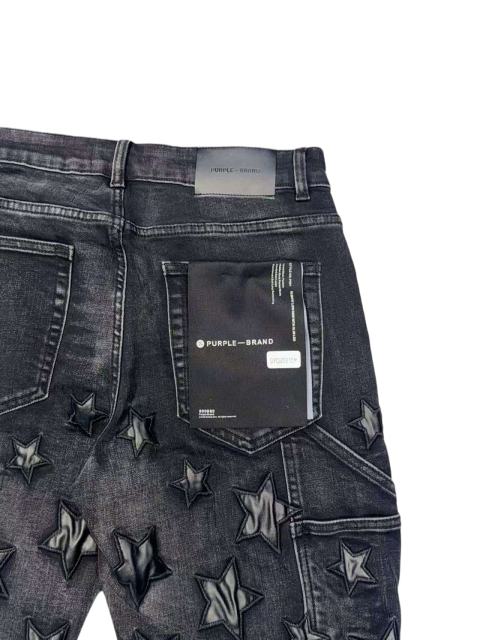 1:1 quality version Leather Five-Pointed Star Patch Denim Shorts 28920228