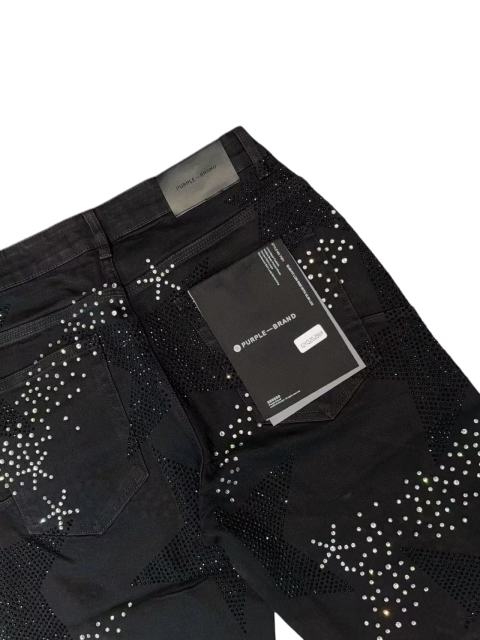1:1 quality version Five-Pointed Star Galaxy Rhinestone Denim Shorts 2 colors 28920230