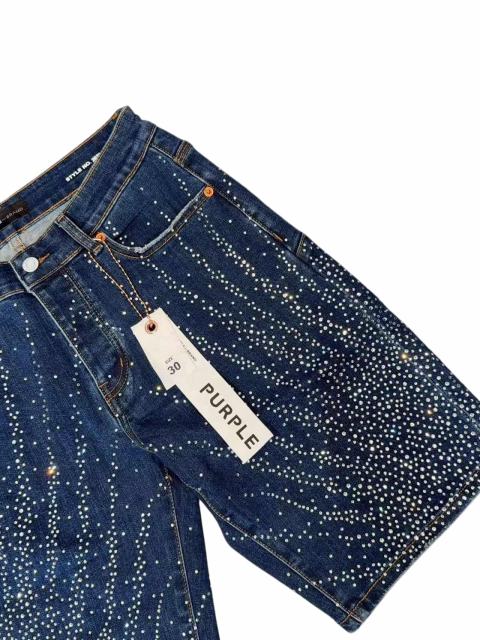 1:1 quality version Water Grass Star Dot Rhinestone Denim Shorts 2 colors 28920229