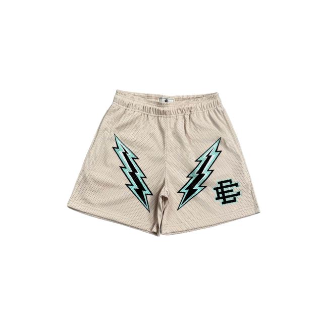 1:1 quality version Color Block Lightning Print Mesh Shorts 3 colors 28893312