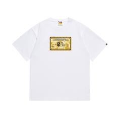 Bape Money T-Shirt Black White