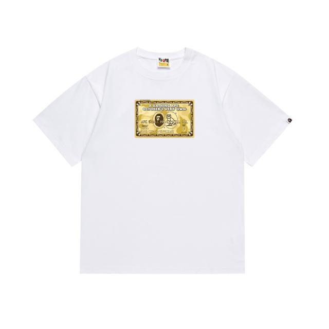 Bape Money T-Shirt Black White