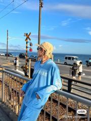 CH Mesh Long Sleeve T-Shirt Blue