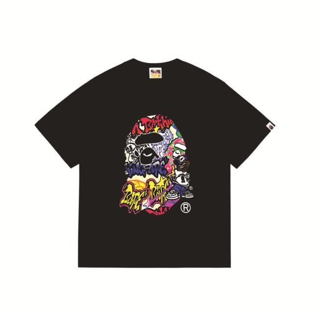 Bape T-Shirt Black White