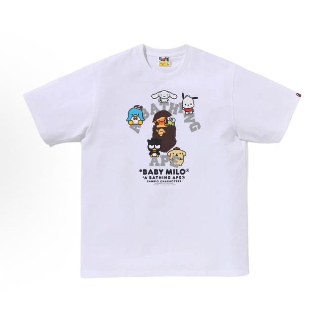 Bape T-Shirt Black White