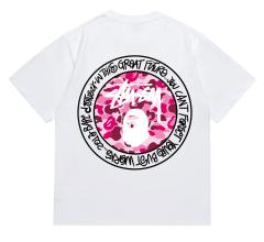 Bape x Stussy T-Shirt Black White
