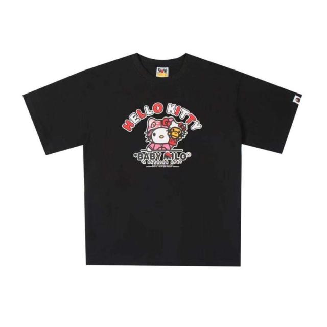 Bape Hello Kitty T-Shirt Black White
