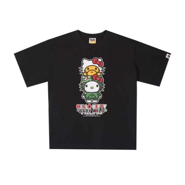 Bape Hello Kitty T-Shirt Black White