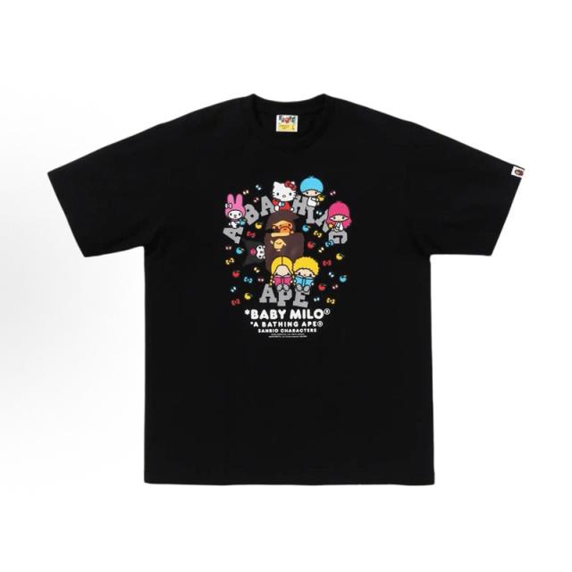 Bape Hello Kitty T-Shirt Black White