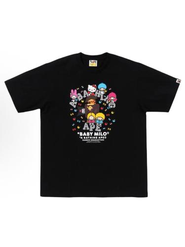Bape Babymilo Hellokitty T-Shirt Black