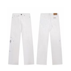 Chr0me Hearts CH Cross White Pants Jeans