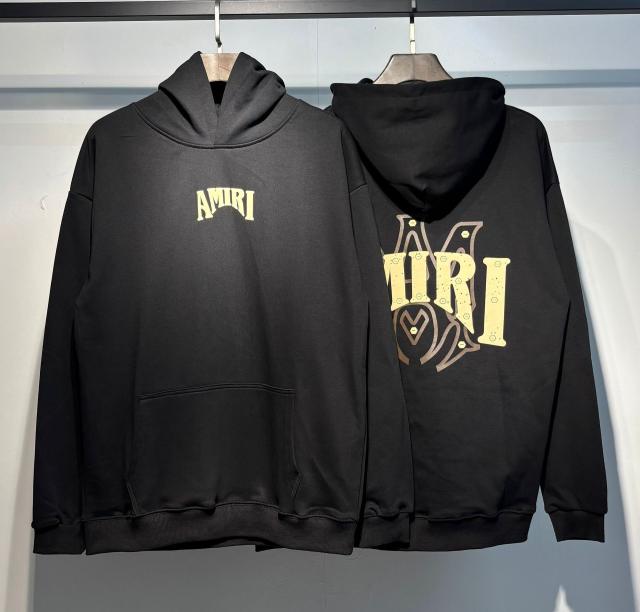 Αmiri Yellow Logo Hoodies