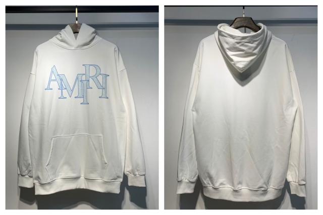 Αmiri Blue Logo Hoodies