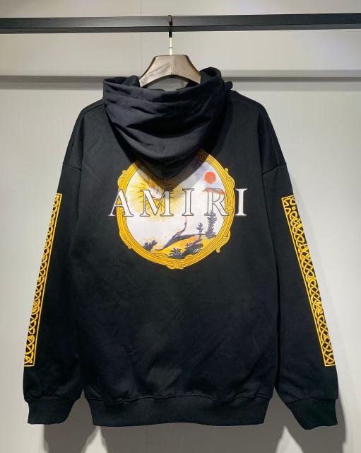 Αmiri Gold Logo Hoodies