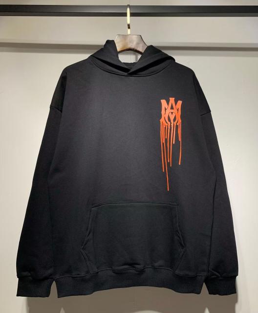Αmiri Orange Logo Hoodies