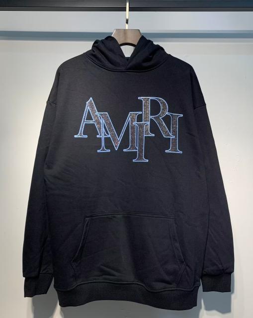 Αmiri Blue Logo Hoodies