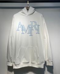 Αmiri Blue Logo Hoodies