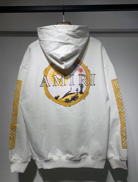 Αmiri Gold Logo Hoodies