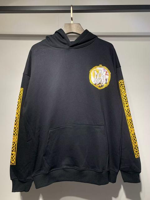 Αmiri Gold Logo Hoodies