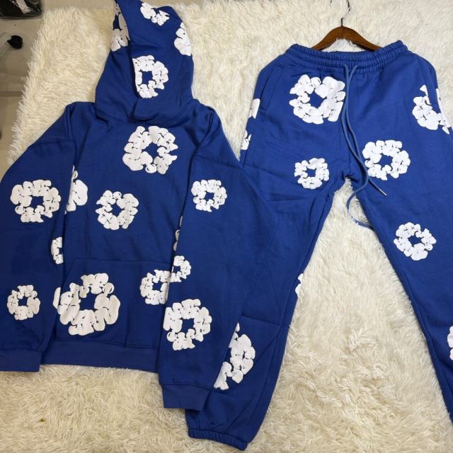 [Special Offer]Denim Tears Set Blue SIZE MEDIUM