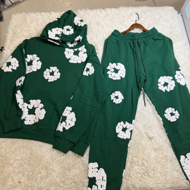 [Special Offer]Denim Tears Set Green SIZE MEDIUM