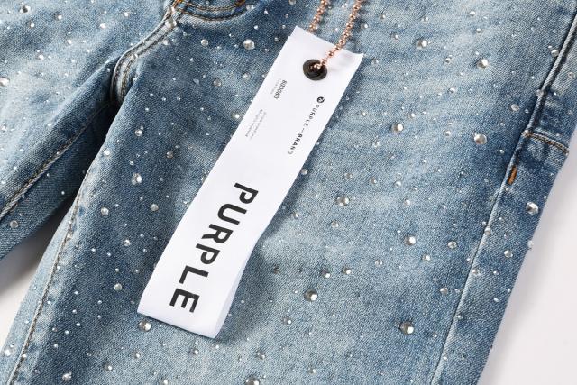 1:1 PURPLE BRΑND Rhinestone Denim Jeans