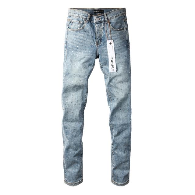 1:1 PURPLE BRΑND Rhinestone Denim Jeans