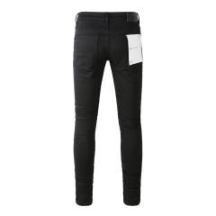 #9023 1:1 PURPLE BRΑND Black Clean Fits Jeans