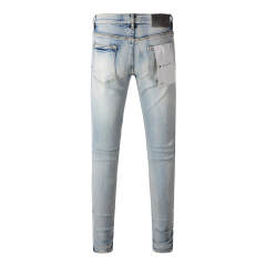 #9050 1:1 PURPLE BRΑND Light Indigo Denim Jeans