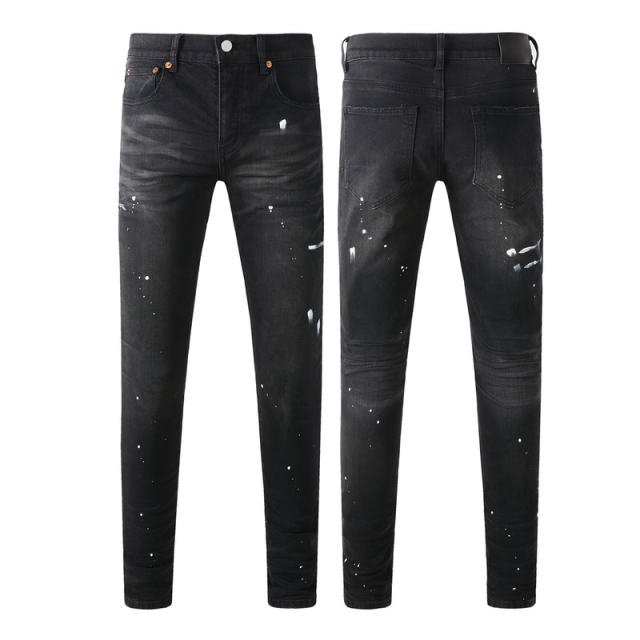 #9098  BRΑND Jeans Black