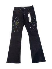 1:1 quality version Sunflower Rhinestone Flared Jeans