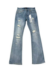 1:1 quality version Distressed Retro Flared Jeans