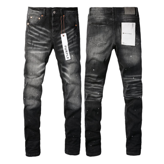 #9027 1:1  PURPLE BRΑND Black Jeans