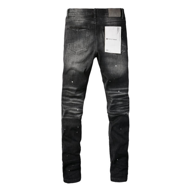 #9027 1:1  PURPLE BRΑND Black Jeans