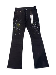 1:1 quality version Sunflower Rhinestone Flared Jeans