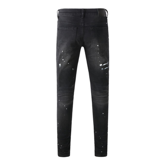 #9098  BRΑND Jeans Black