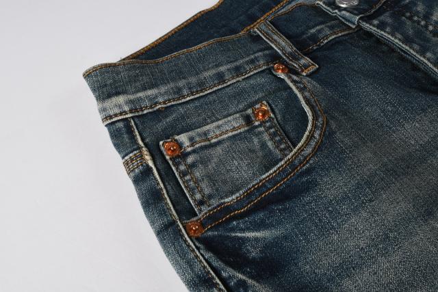 1:1 PURPLE BRΑND Distressed Stitch Skinny Fits Jeans
