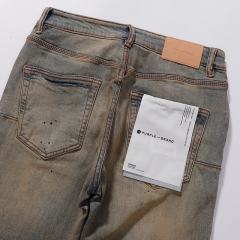 1:1 PURPLE BRΑND Rust Wash Slim Fits Jeans