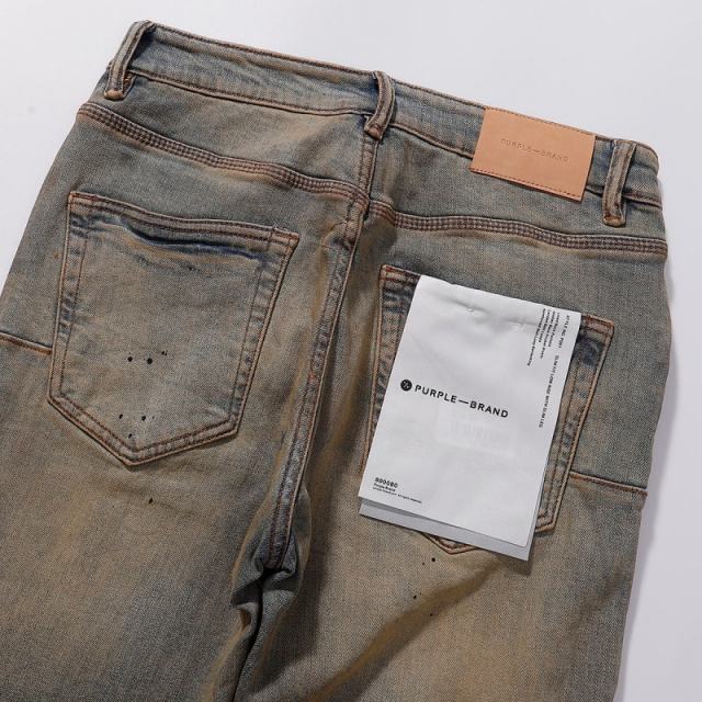 1:1 PURPLE BRΑND Rust Wash Slim Fits Jeans
