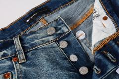 1:1 PURPLE BRΑND Rust Wash Splatter Distressed Skinny Fits Jeans
