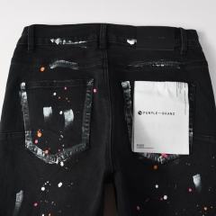 1:1 PURPLE BRΑND Splatter Ink Denim Jeans