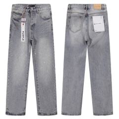 [Hot] 1:1 PURPLE BRΑND Rhinestone Straight Denim Jeans