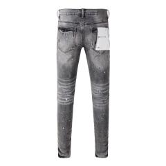 1:1 PURPLE BRΑND rUST Wash Splatter Distressed Skinny Fits Jeans