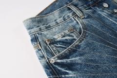 [Hot] 1:1 PURPLE BRΑND Rhinestone Straight Denim Jeans