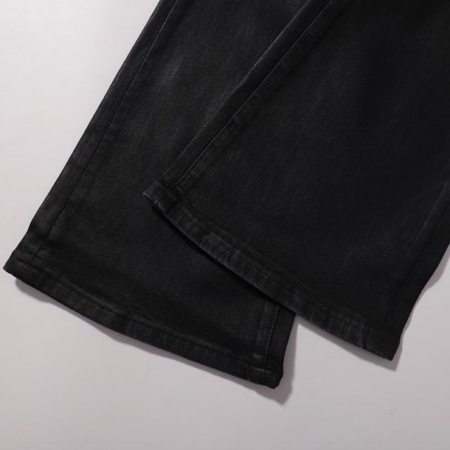 1:1 PURPLE BRΑND Black Wax Vibe Jeans