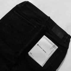 1:1 PURPLE BRΑND Black Vibe Jeans